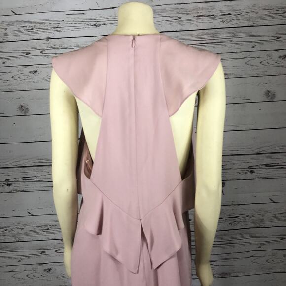 BCBGMAXAZRIA Jenni Ruffle-Shoulder sleevless cut out Dress size medium - Picture 6 of 12